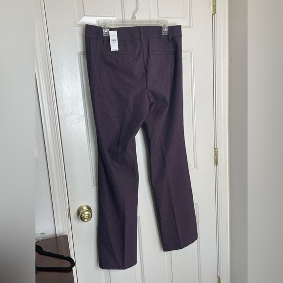 NWT LOFT Textured Purple Straight Leg Dress Pants Size 10 Workwear Career - Picture 6 of 12